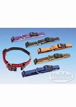Nobby obojek nylon 50-65cm/25mm SOFT GRIP černý 1ks